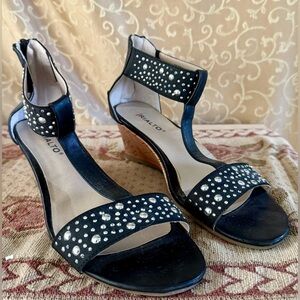 Rialto Cleo Leather Open Toe Casual Platform Sandals Size 6.5